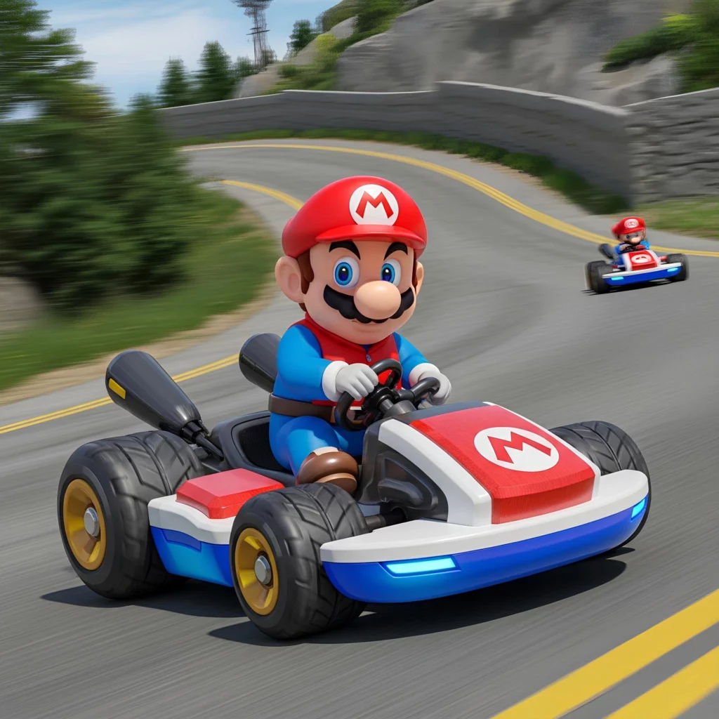 Il videogioco di Mario Kart è sulla cresta dell'onda