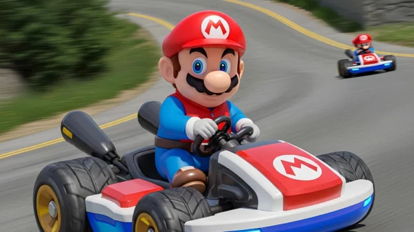 Il videogioco di Mario Kart è sulla cresta dell'onda