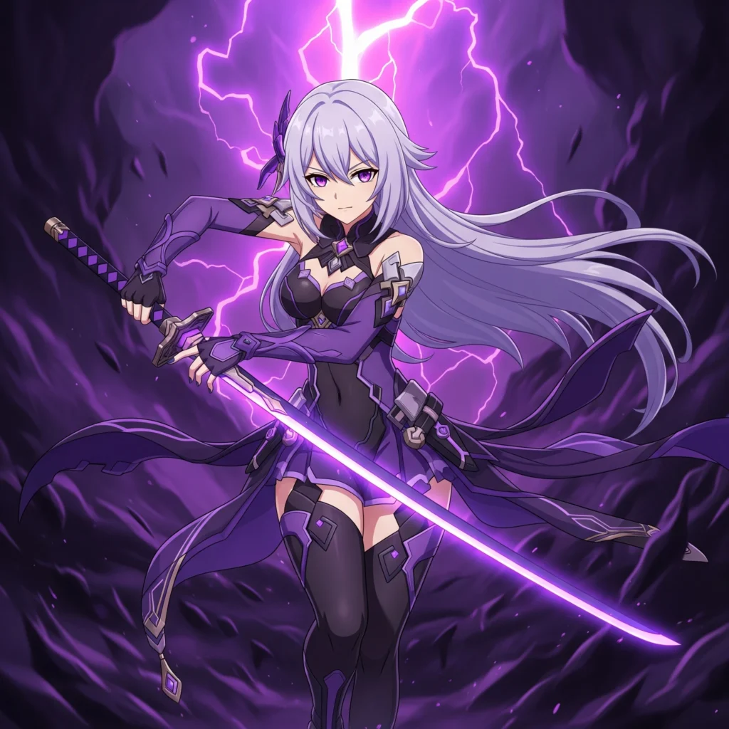 Acheron di Honkai: Star Rail.
