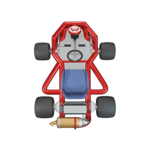 I veicoli di Mario Kart corrono frenetici sulla mappa