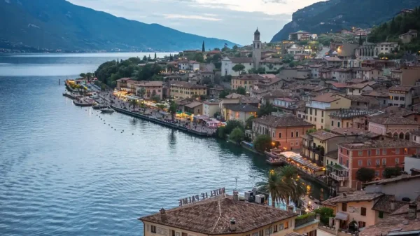 Lago di Garda Gardone dove sorge un casinò