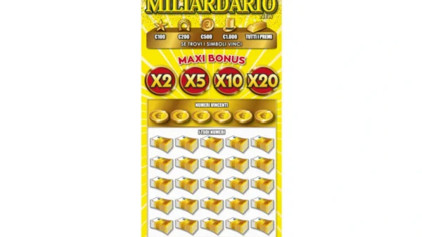 Gratta e Vinci maxi miliardario new