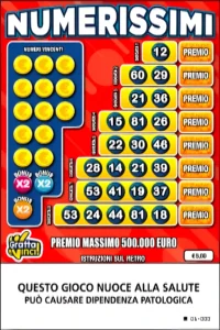 Numerissimi Gratta e Vinci